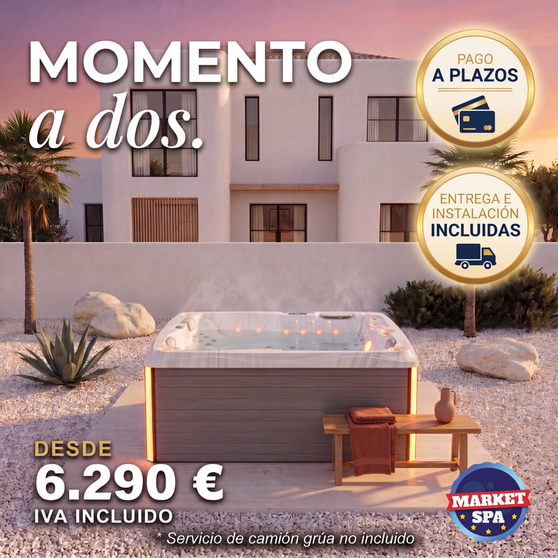 Twin Plug and Play - Spa für 2 Personen - Weißer Marmor
