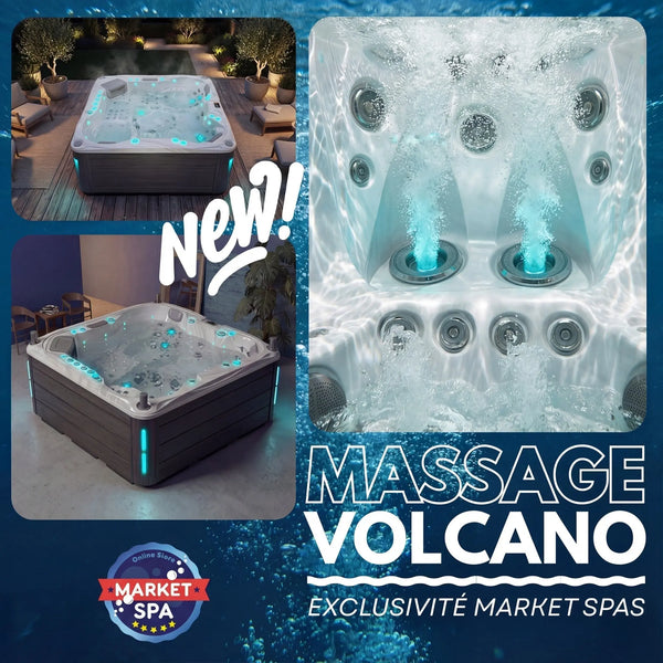 Volcano Spa 5 places - Le jacuzzi rigide extérieur idéal pour 5 personnes
