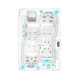 Twin Plug and Play - Spa für 2 Personen - Weißer Marmor