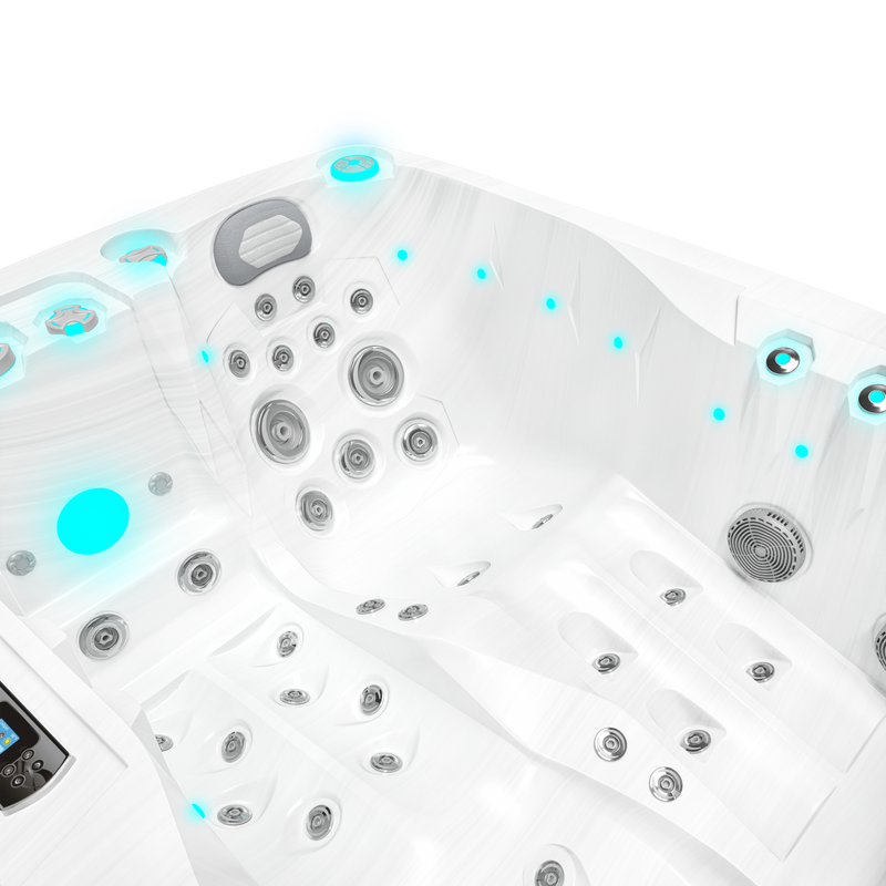 Twin Plug and Play - Spa für 2 Personen - Weißer Marmor