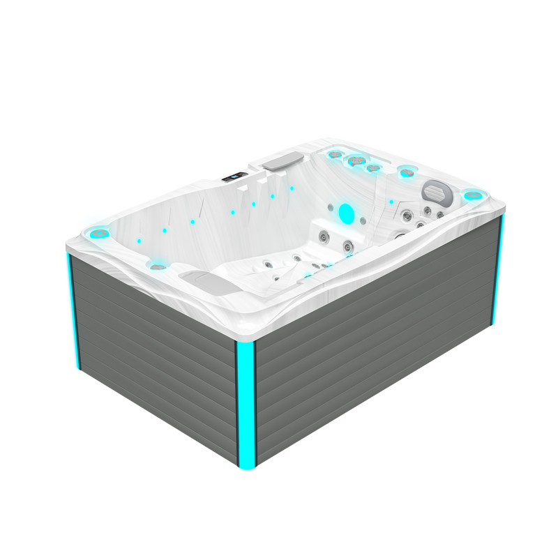 Twin Plug and Play - Spa für 2 Personen - Weißer Marmor