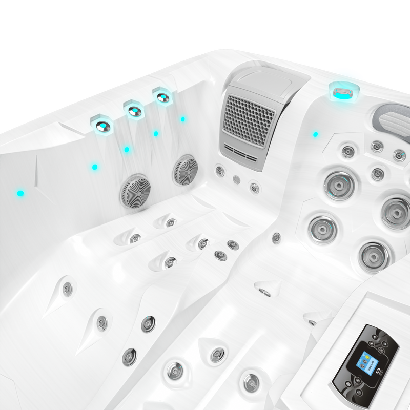 Twin Plug and Play - Spa für 2 Personen - Weißer Marmor