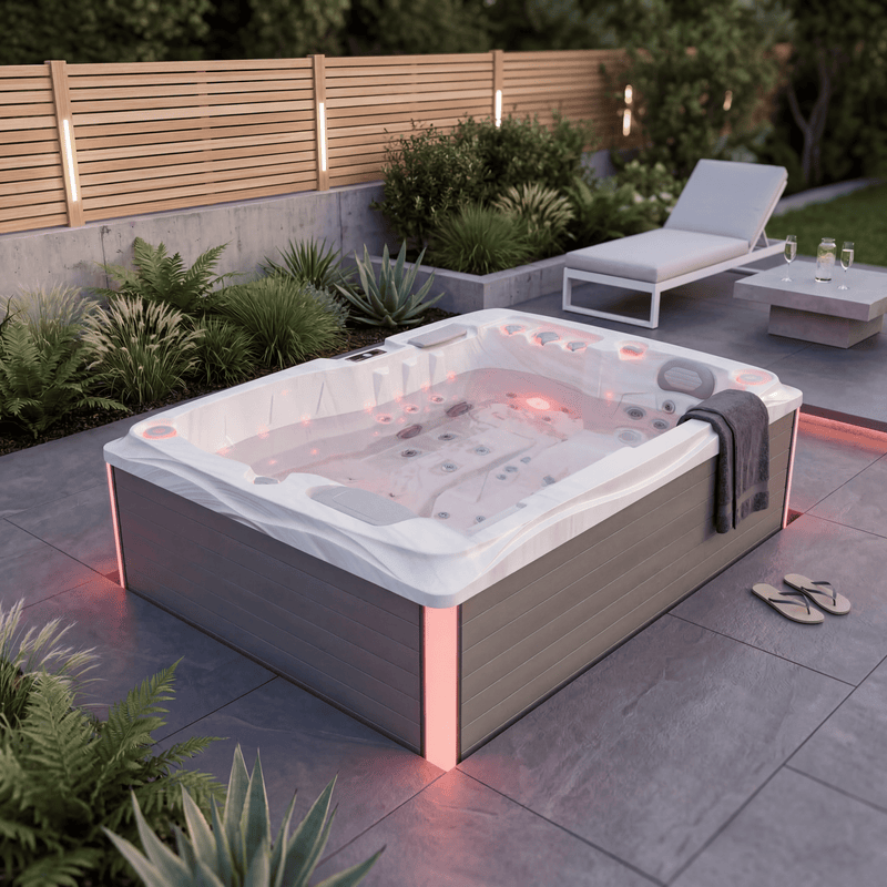 Twin Plug and Play - Spa für 2 Personen - Weißer Marmor