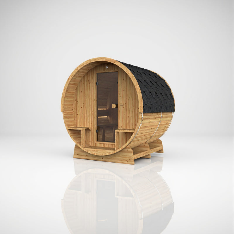 Barrel 210 - Sauna tonneau — variante paroi pleine