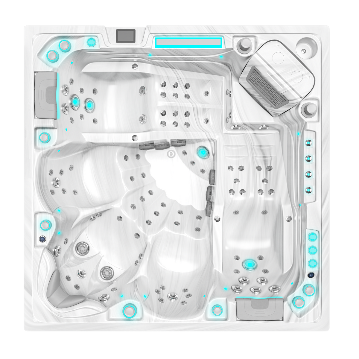 Volcano - Spa für 5 Personen - Weiß