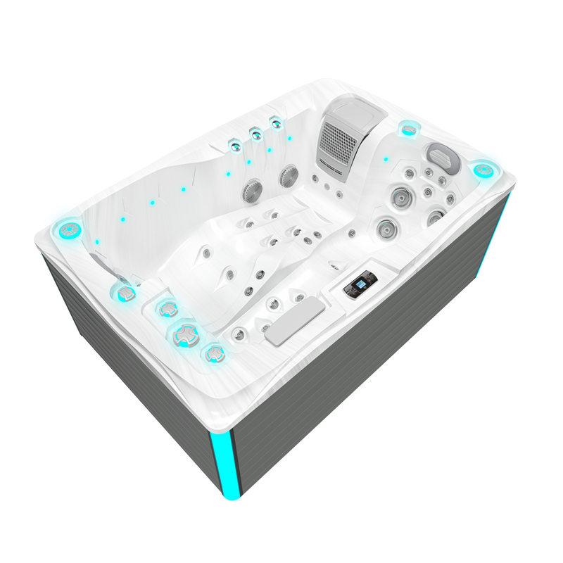 Twin Plug and Play - Spa für 2 Personen - Weißer Marmor