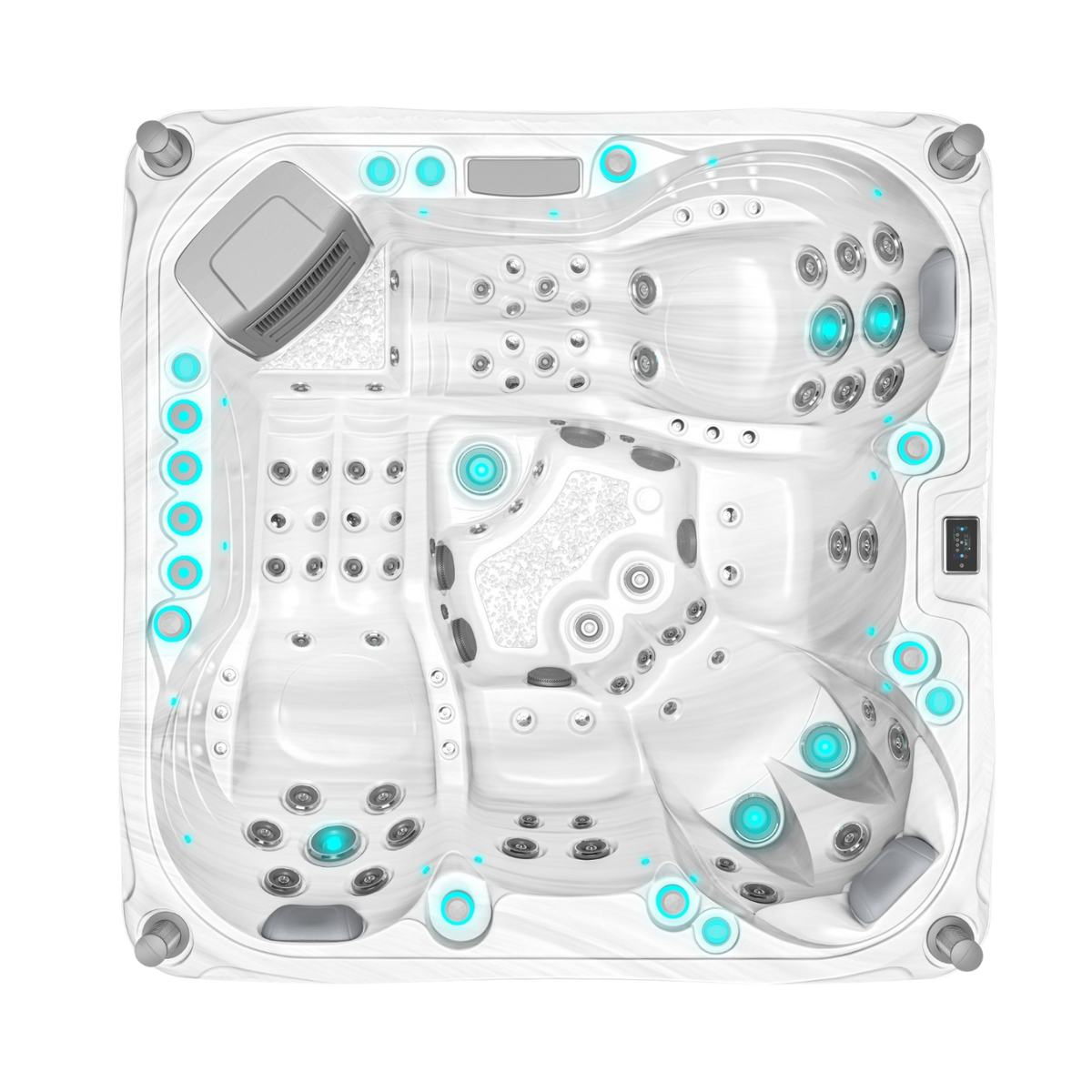 Volcano - Spa für 5 Personen - Weiß