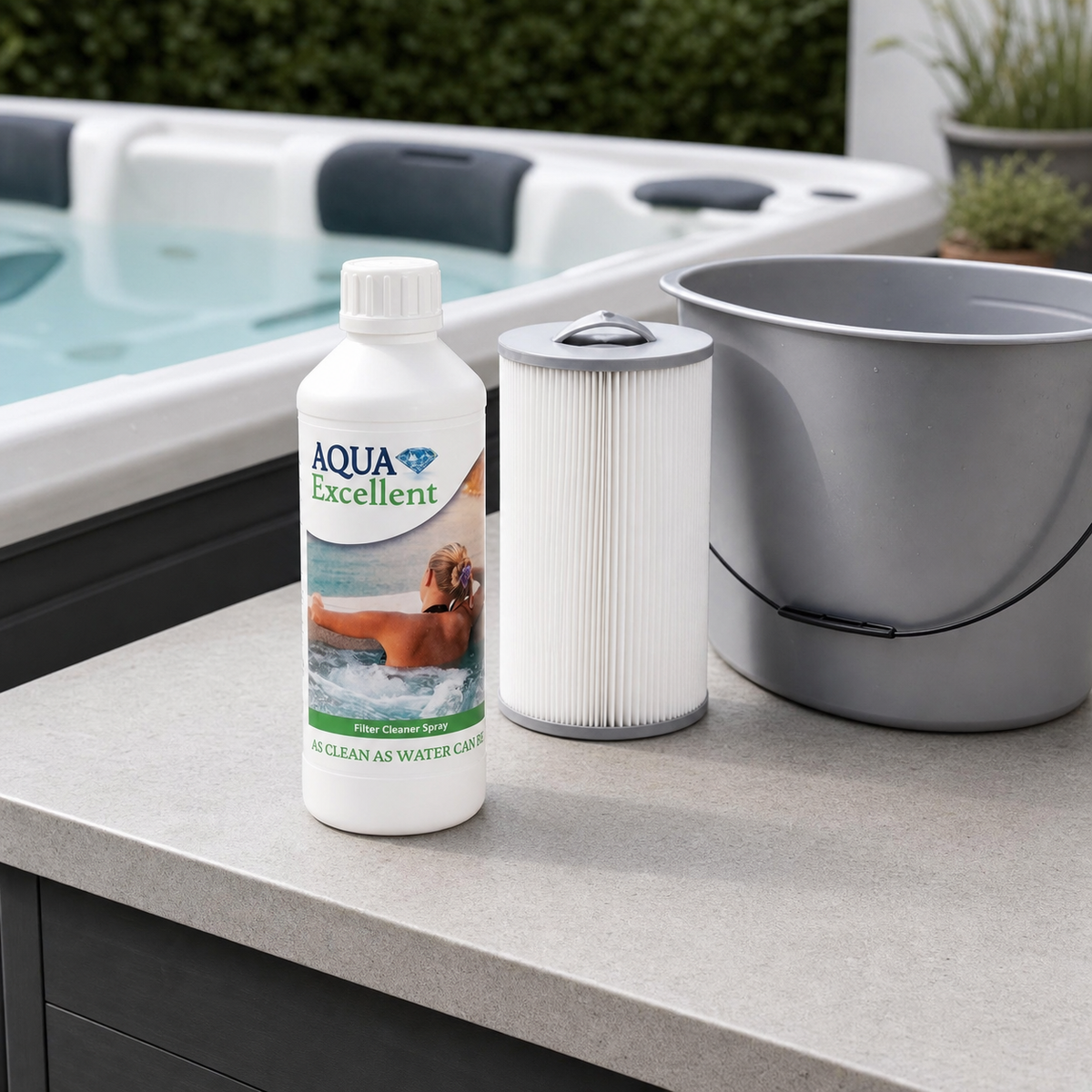 Aqua Excellent Filtre Cleaner 500 g mit einer Whirlpoolkartusche