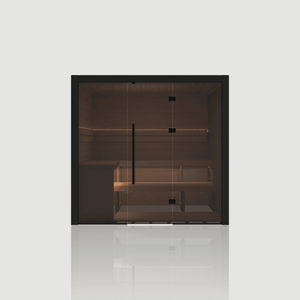 Nero 210 - Sauna intérieur 3-4 places — finition noire NODO