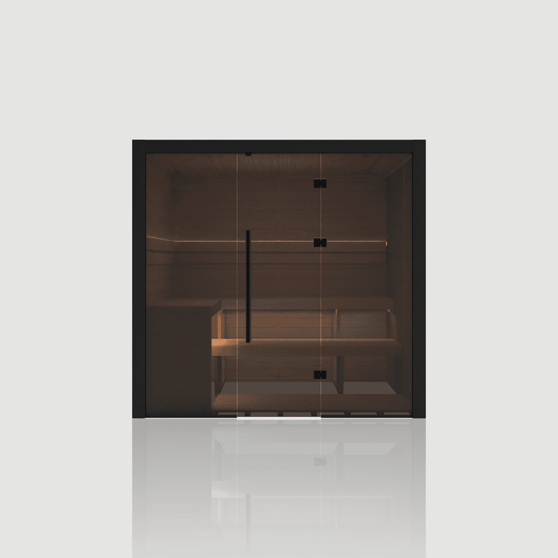 Nero 210 - Sauna intérieur 3-4 places — finition noire NODO
