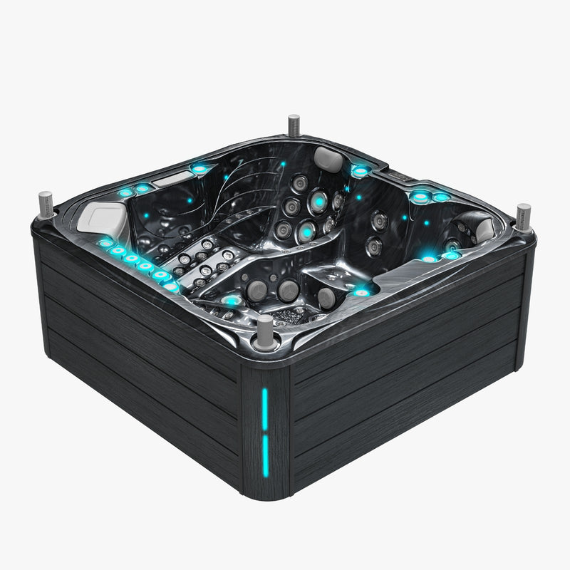 Vulkan - Spa für 5 Personen - Schwarz