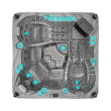 Volcano, spa 5 places Odyssey, vue de dessus
